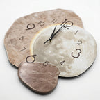 Modern Clock For Living Room Wall Moon Design Silent