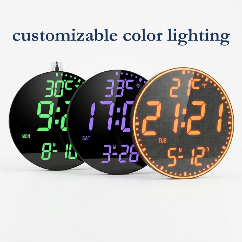 Wifi Digital Wall Clocks - Intelligent Wifi App Control