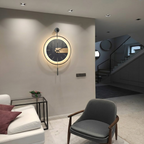 Metal Art Design Wall Clocks - LED Light