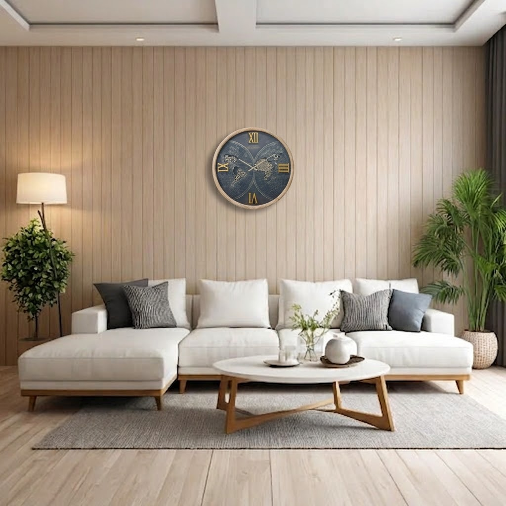 Vintage Large Wall Clock - Nordic Aesthetism