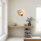 Modern Living Room Wall Clock Moon Design Silent
