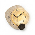 Modern Living Room Wall Clock Moon Design Silent