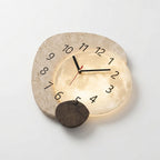Modern Living Room Wall Clock Moon Design Silent