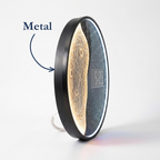 Modern Moon Wall Clock For Living Room - Round Background Lighting