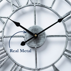 Large Retro Metal Wall Clock