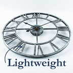 Large Retro Metal Wall Clock
