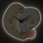 Luminous Clock For Living Room Wall Scandinavian Design Silent