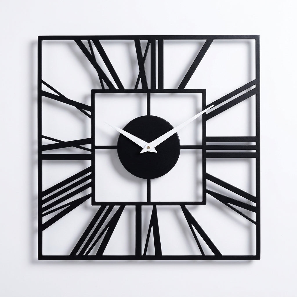 Silent Wall Clock with Roman Numerals