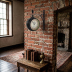 Retro Double-Sided Station Wall Clock - Antique