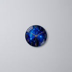 Dark Blue Thickened Glass - Living Room Galaxy Edition Wall Clock