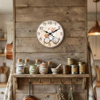 Italian Chef Cartoon Wall Clock – Kitchen Wall Clock, Silent Quartz