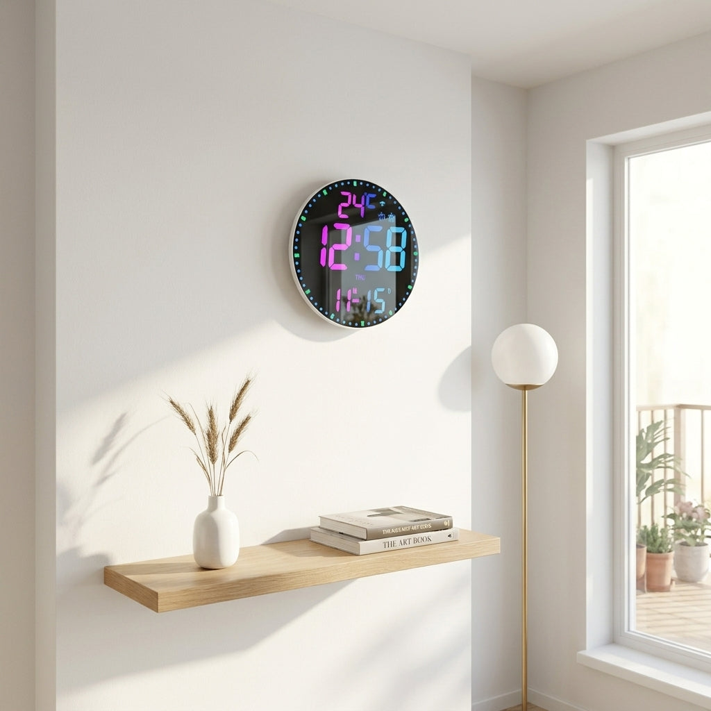 LED Digital Wall Clocks - Intelligent Wifi App Control