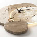 Modern Clock For Living Room Wall Moon Design Silent