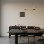 Modern Square Smart Metal Wall Clock - Black Wall Clock
