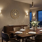 Large Nordic art Wall Clock - Gold Edition