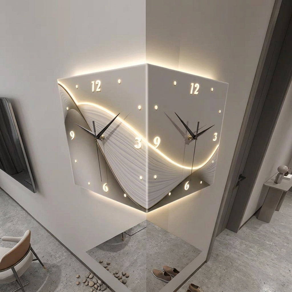 Modern Creative LED Illuminated Square Wall Clock
