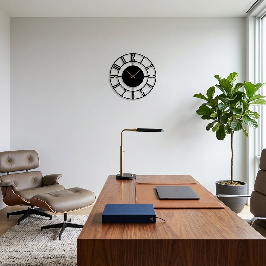 Modern Living Room Wall Clock – Silent Quartz