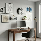 Large Black Nordic Wall Clock