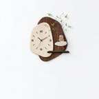Medieval Decorative Painting Stone Texture Wall Clock