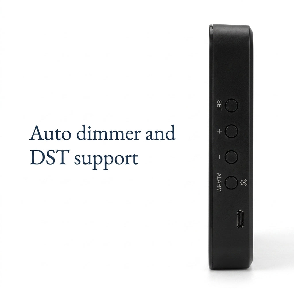 LED Electronic Wall – USB Powered with Temperature, Humidity & Auto Dimmer