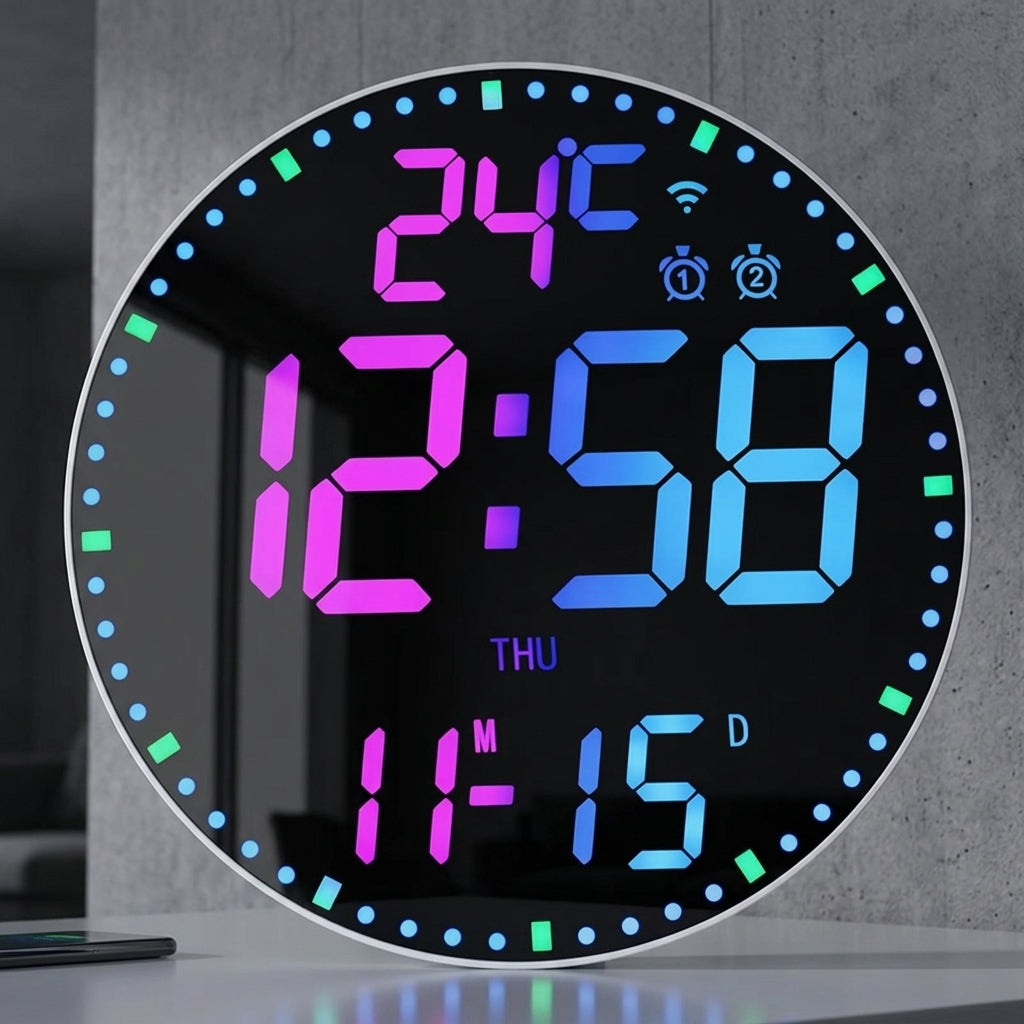 Wifi Digital Wall Clocks - Intelligent Wifi App Control