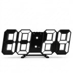 Modern 3D LED Digital Wall Clock – Adjustable Night Glow & Dimmer