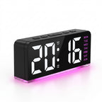 Digital Alarm Clock with Mood Light – USB Powered