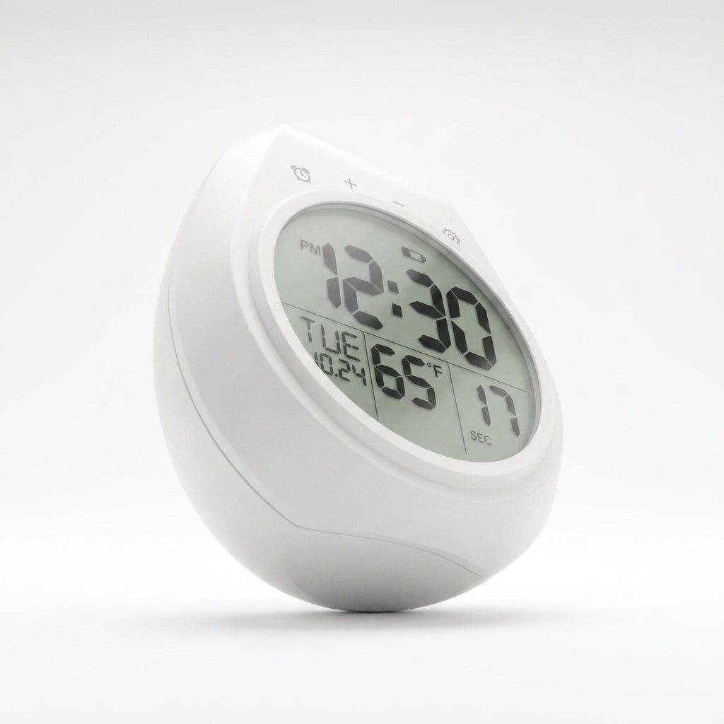 Clock Wall Kitchen Digital Anti Fog Waterproof