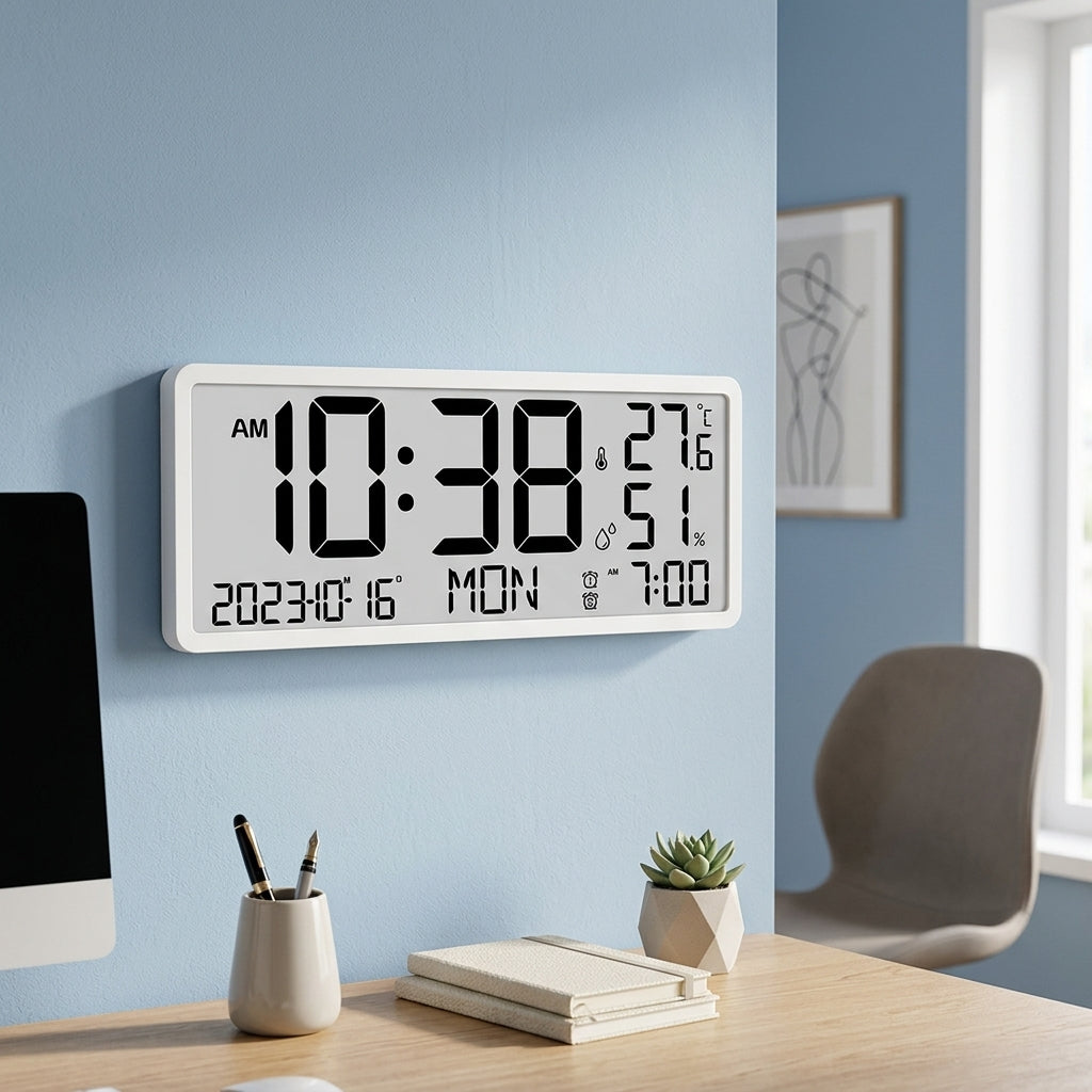 Modern Digital Wall Clock- H1