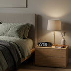Large Digital Wall Clock LED Oval