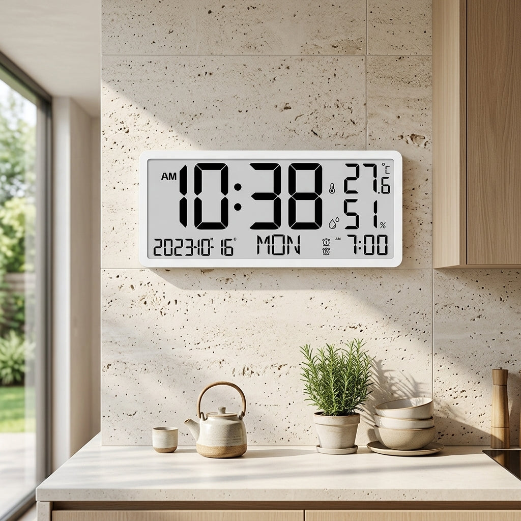Modern Digital Wall Clock- H1
