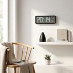 Screen Digital Wall Clock - Time Temperature Humidity