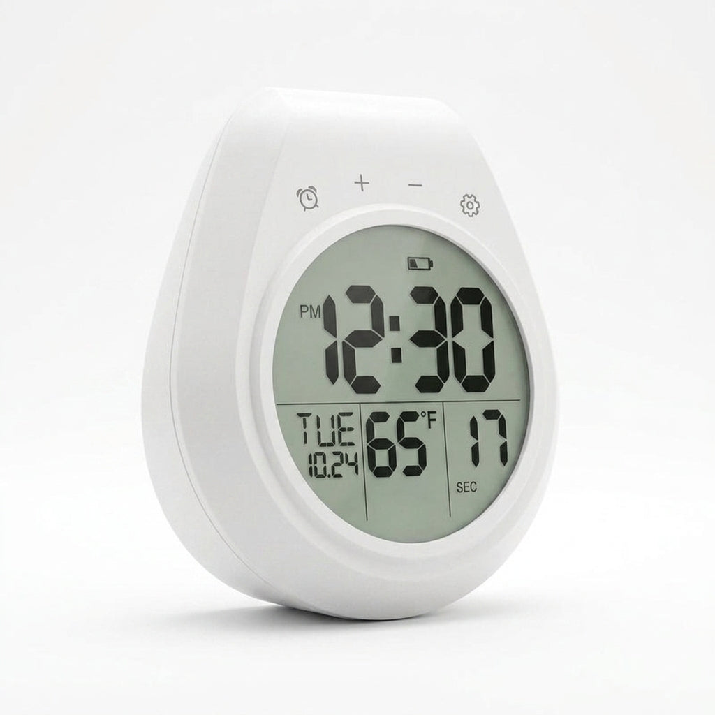 Clock Wall Kitchen Digital Anti Fog Waterproof
