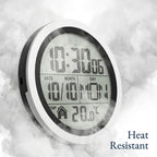 Electronic Shower Wall Clock - Waterproof