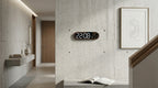 Large Electronic Wall Clock - Temperature and Date