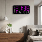 Multi-Option Digital Wall Clock