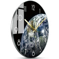 Luxury Glass Wall Clock, Modern Silent Clock Design