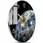 Luxury Glass Wall Clock, Modern Silent Clock Design