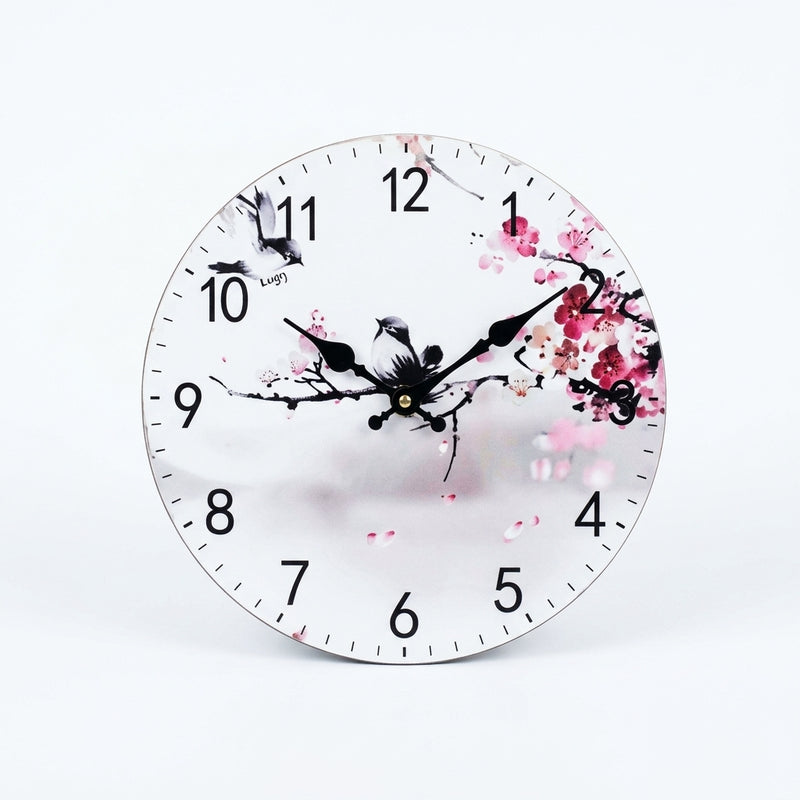 Bird Design Wall Clock For Living Room, Silent Quartz