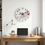 Bird Design Wall Clock For Living Room, Silent Quartz
