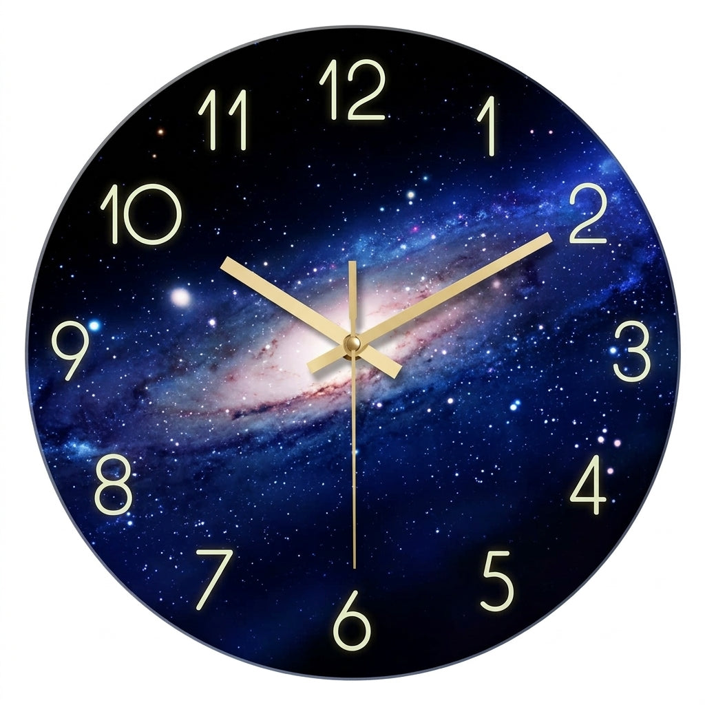 Starry Sky Wall Clock – Modern Wall Clock, Silent Quartz