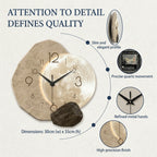 Modern Clock For Living Room Wall Moon Design Silent