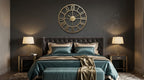 Large Nordic art Wall Clock - Gold Edition