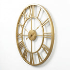 Large Nordic art Wall Clock - Gold Edition