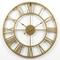 Large Nordic art Wall Clock - Gold Edition