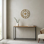 Large Nordic art Wall Clock - Gold Edition