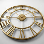 Large Nordic art Wall Clock - Gold Edition