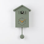 Pendulum Wall Clock For Living Room Cuckoo Green