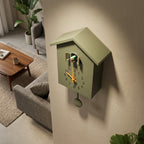 Pendulum Wall Clock For Living Room Cuckoo Green