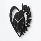 Heart-Shaped Frameless Acrylic Wall Clock